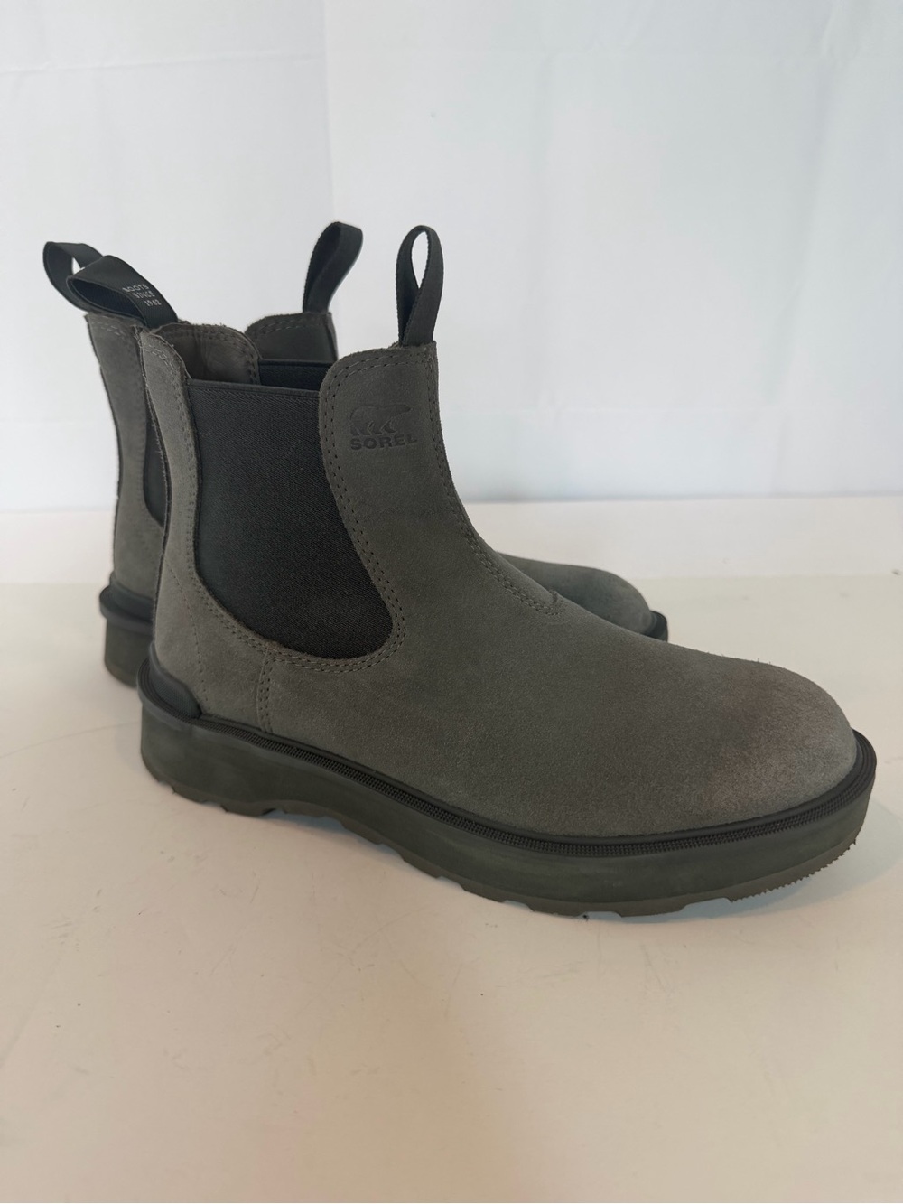 Sorel Men's Chelsea Suede Pull-On Boot in Dark Gray